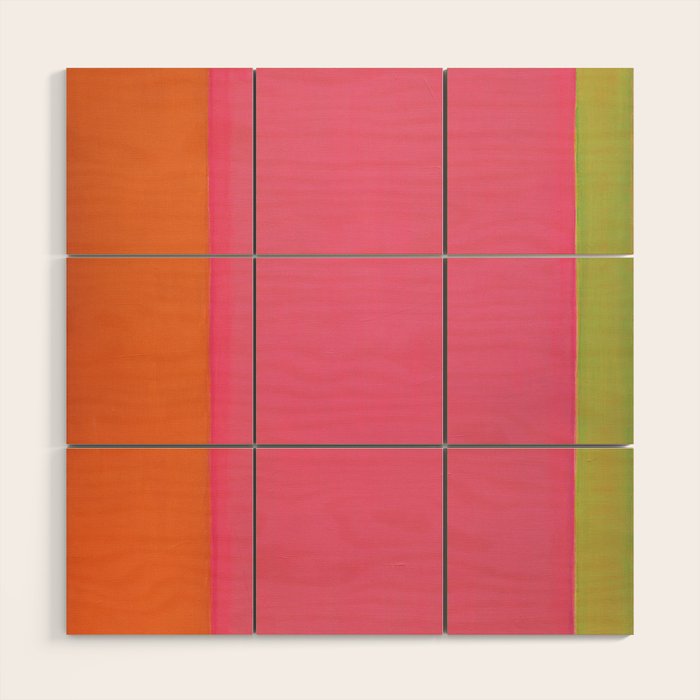 Walking to Work Abstract Painting Wood Wall Art Gallery Image 1