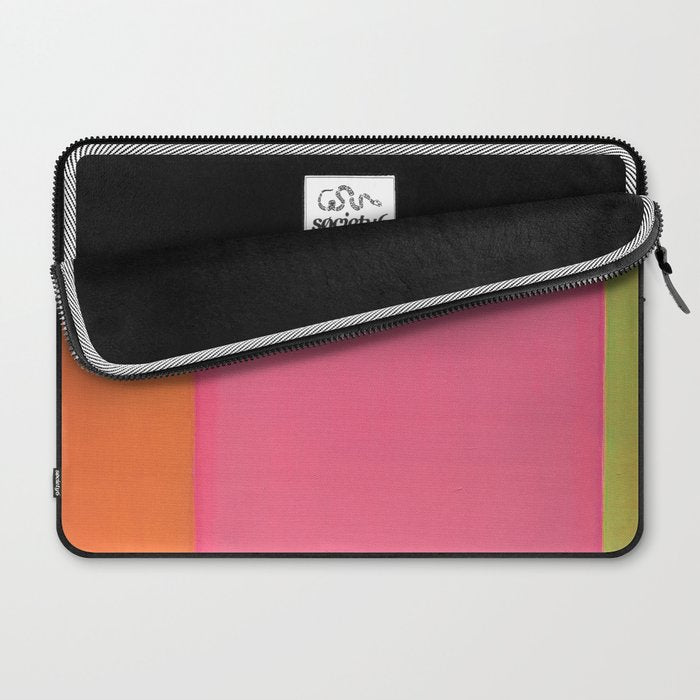 Walking to Work Abstract Painting Laptop Sleeve Gallery Image 2