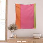 Walking to Work Abstract Painting Wall Tapestry Gallery Image 2