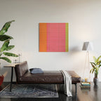 Walking to Work Abstract Painting Wood Wall Art Gallery Image 2