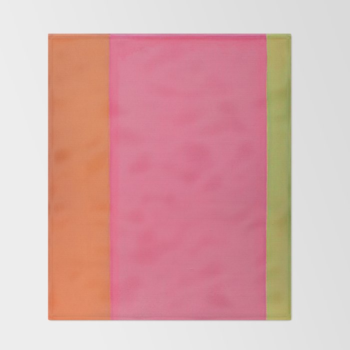Walking to Work Abstract Painting Throw Blanket Gallery Image 2