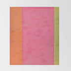 Walking to Work Abstract Painting Throw Blanket Gallery Image 2