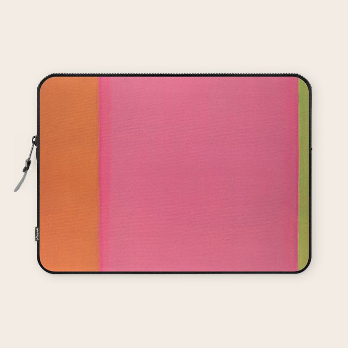 Walking to Work Abstract Painting Laptop Sleeve Gallery Image 1