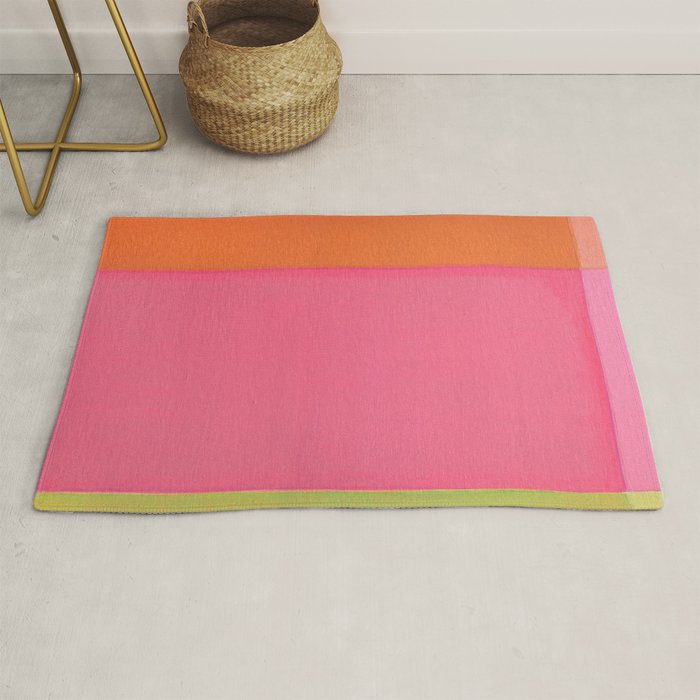 Walking to Work Abstract Painting Rug Gallery Image 1