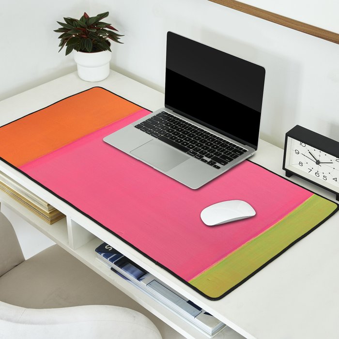 Walking to Work Abstract Painting Desk Mat Gallery Image 2