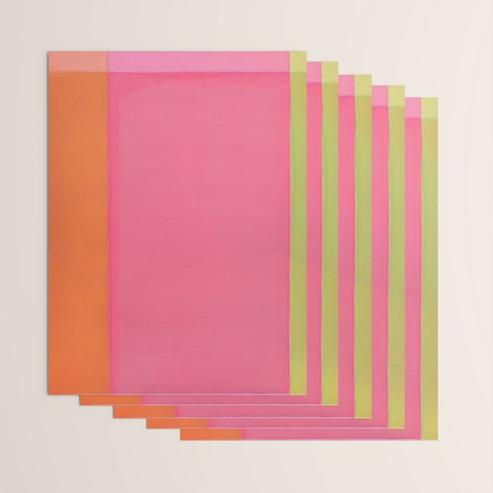 Walking to Work Abstract Painting Wrapping Paper Gallery Image 3