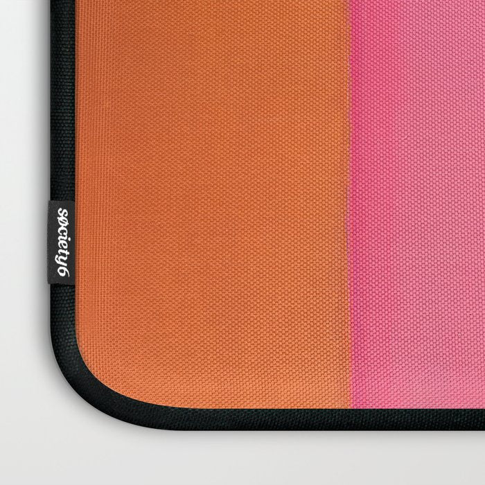 Walking to Work Abstract Painting Laptop Sleeve Gallery Image 3
