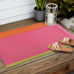 Walking to Work Abstract Painting Outdoor Rug Gallery Image 2