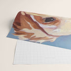 Golden Retriever Puppy Original Oil Painting Wrapping Paper Gallery Image 2