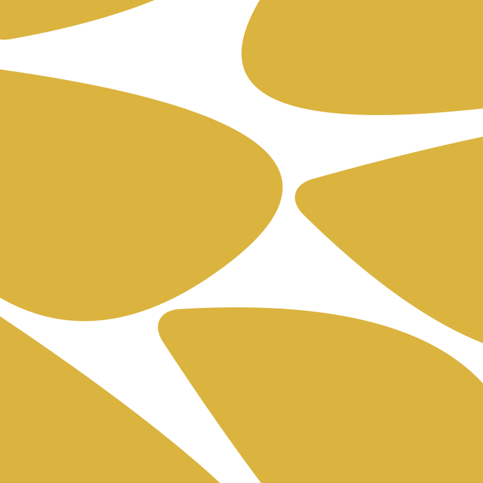 Riverbed Stones Minimalist Abstract Pattern in Light Mustard Yellow and White Coffee Mug Gallery Image 2
