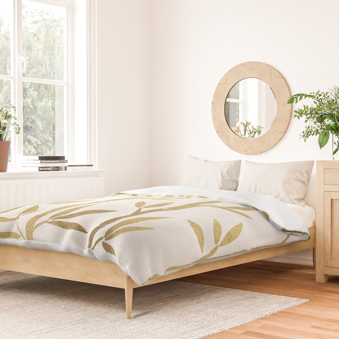 Bamboo Stems - Gold Palette Duvet Cover Gallery Image 2