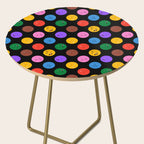 Funny colorful cartoon character face pattern Side Table Gallery Image 2