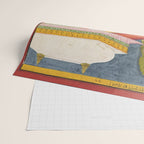 Dhanasri Ragini Antique Indian Painted Illustration Princess Pavilion Wrapping Paper Gallery Image 2