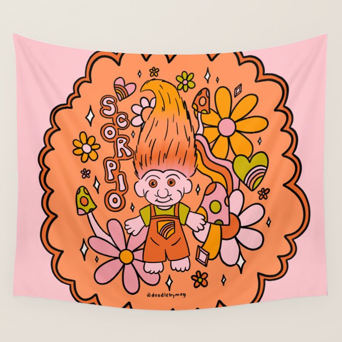 Scorpio Troll Wall Tapestry Gallery Image 4
