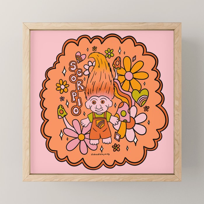 Scorpio Troll Mini Art Print Gallery Image 1