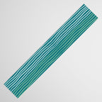 Sea Foam Blue Pinstripes Table Runner Gallery Image 3