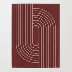 Oval Lines Abstract X Poster Gallery Image 4