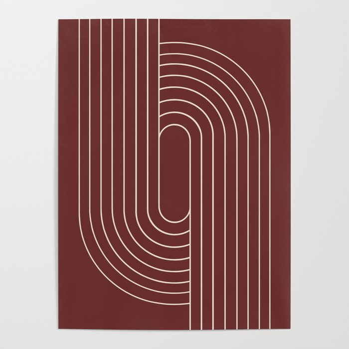 Oval Lines Abstract X Poster Gallery Image 4