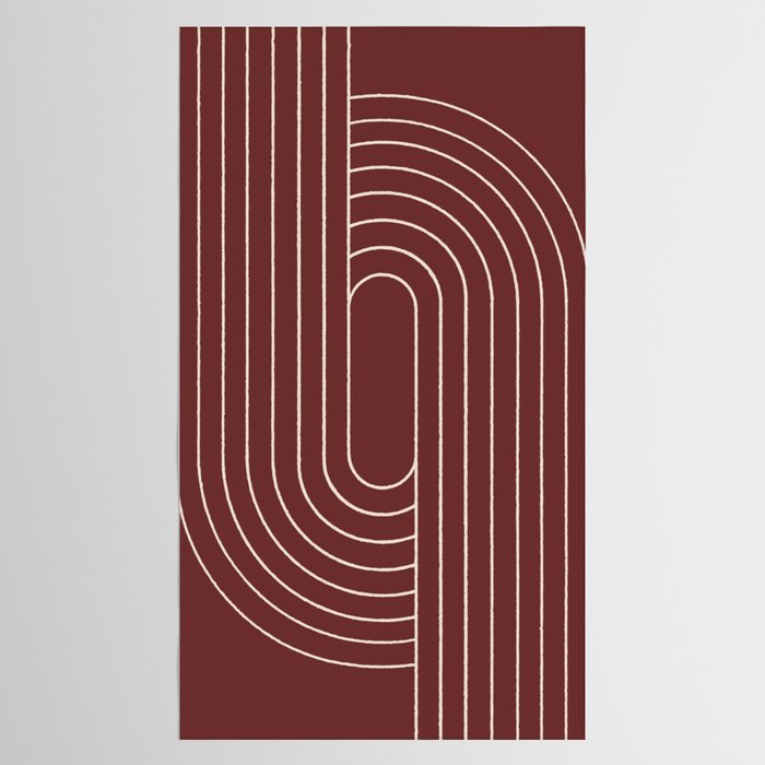 Oval Lines Abstract X Tablecloth Gallery Image 2