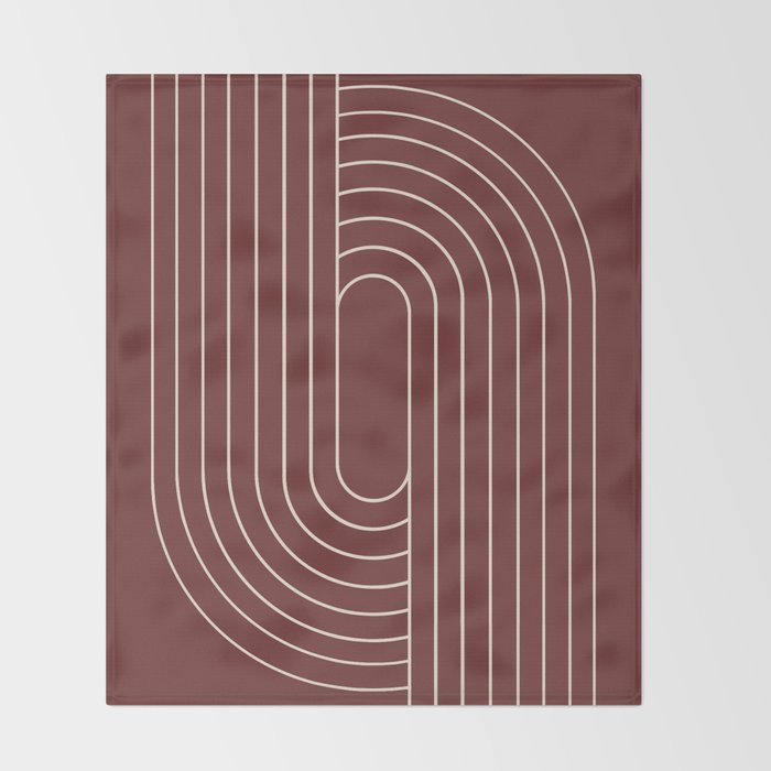 Oval Lines Abstract X Throw Blanket Gallery Image 2