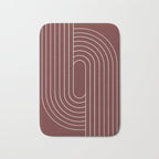 Oval Lines Abstract X Bath Mat Gallery Image 1