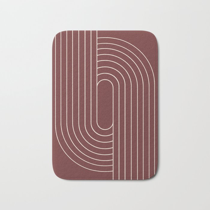 Oval Lines Abstract X Bath Mat Gallery Image 1