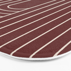 Oval Lines Abstract X Bath Mat Gallery Image 3