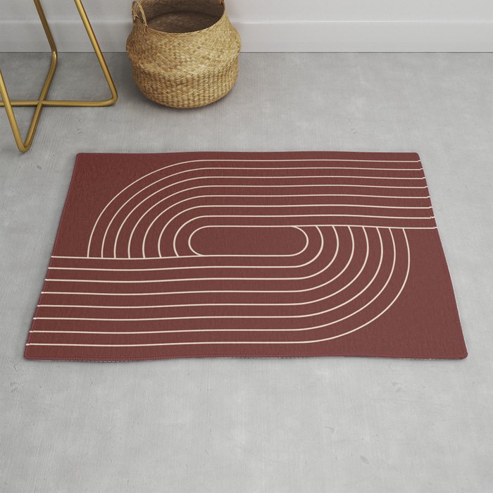 Oval Lines Abstract X Rug Gallery Image 1