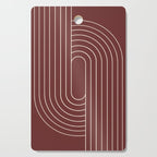Oval Lines Abstract X Cutting Board Gallery Image 1