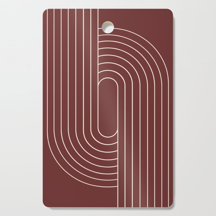 Oval Lines Abstract X Cutting Board Gallery Image 1