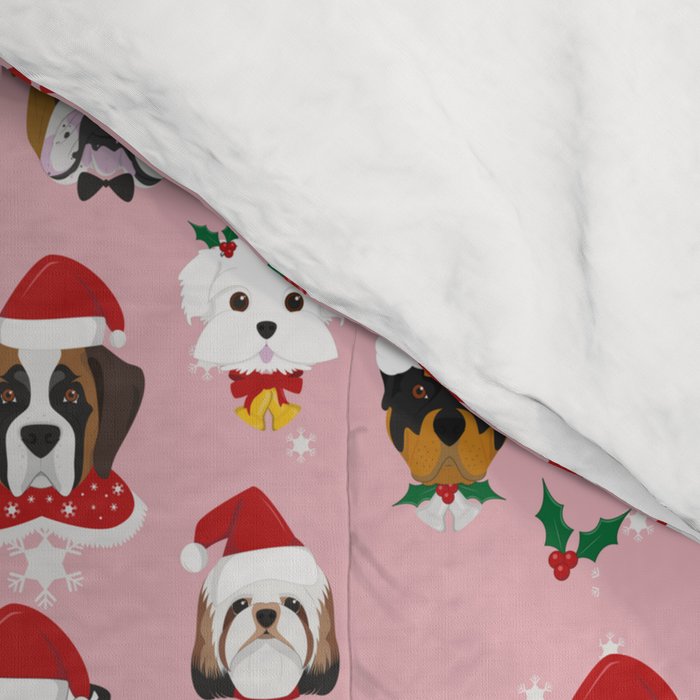 Christmas Dog Pattern Illustration Comforter Gallery Image 4