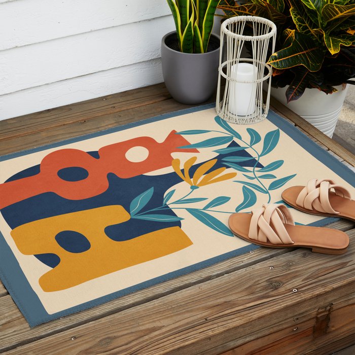 Shapes in Bloom 4 Outdoor Rug Gallery Image 2