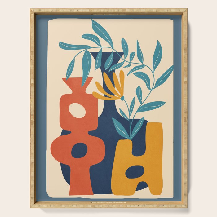 Shapes in Bloom 4 Serving Tray Gallery Image 1