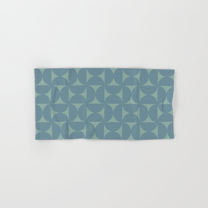 Bauhaus Mid Century Modern Geometric Pattern II Bath Towel Gallery Image 1