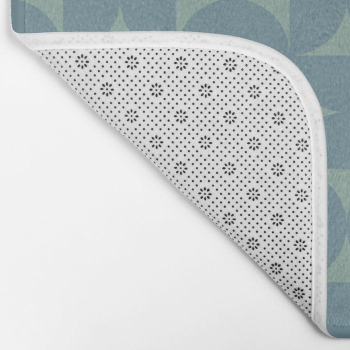 Bauhaus Mid Century Modern Geometric Pattern II Bath Mat Gallery Image 2