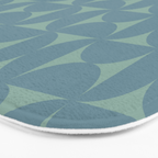 Bauhaus Mid Century Modern Geometric Pattern II Bath Mat Gallery Image 3