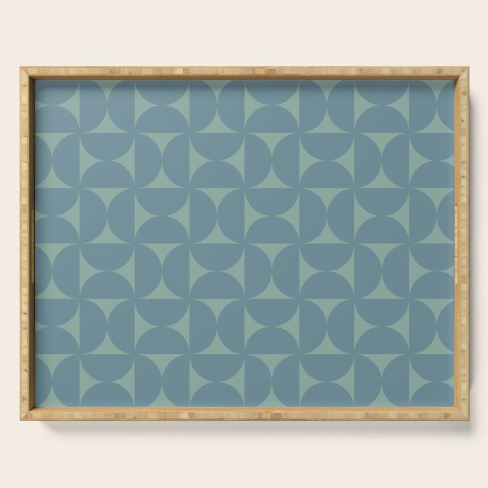 Bauhaus Mid Century Modern Geometric Pattern II Serving Tray Gallery Image 1
