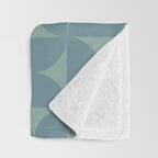 Bauhaus Mid Century Modern Geometric Pattern II Throw Blanket Gallery Image 3