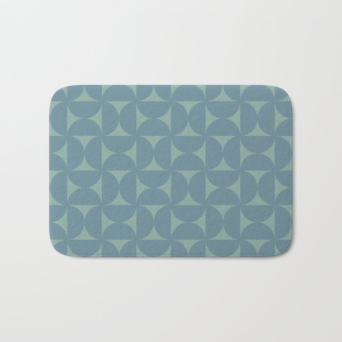 Bauhaus Mid Century Modern Geometric Pattern II Bath Mat Gallery Image 1