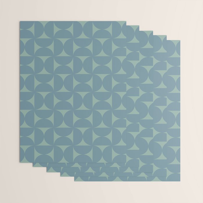 Bauhaus Mid Century Modern Geometric Pattern II Wrapping Paper Gallery Image 3