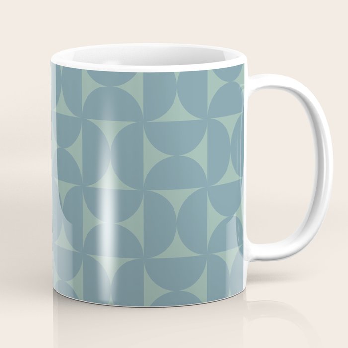 Bauhaus Mid Century Modern Geometric Pattern II Coffee Mug Gallery Image 1