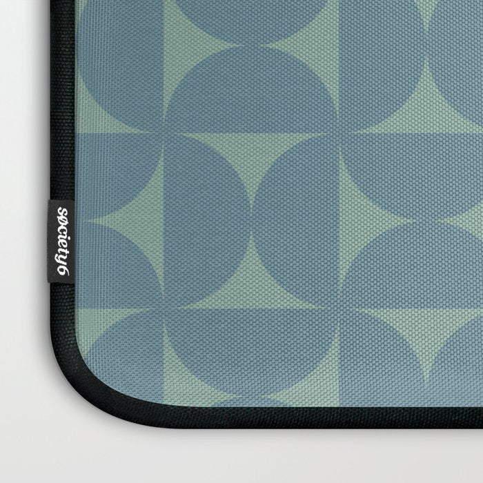 Bauhaus Mid Century Modern Geometric Pattern II Laptop Sleeve Gallery Image 3