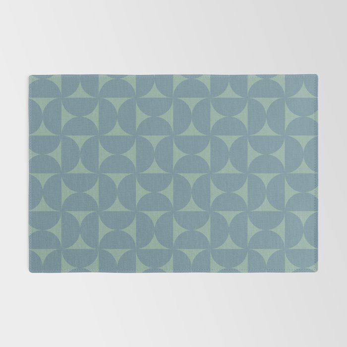 Bauhaus Mid Century Modern Geometric Pattern II Rug Gallery Image 2