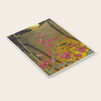 Night of Lights - Forest Nature Ukiyo Landscape in Yellow, Orange, Red & Black Notebook Gallery Image 3