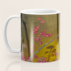 Night of Lights - Forest Nature Ukiyo Landscape in Yellow, Orange, Red & Black Coffee Mug Gallery Image 3