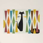 Mid-Century Modern Art Cat 2 Welcome Mat Gallery Image 1