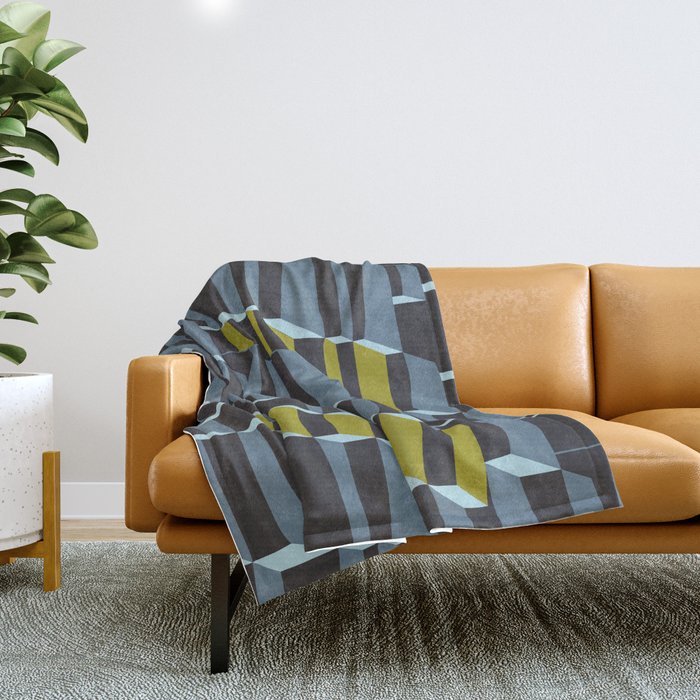 City life always up moonless night Throw Blanket Gallery Image 1