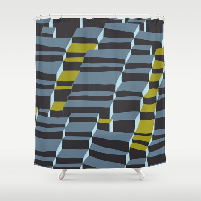 City life always up moonless night Shower Curtain Gallery Image 1
