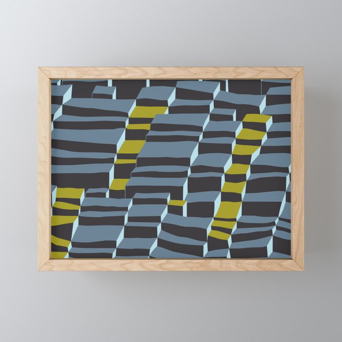 City life always up moonless night Mini Art Print Gallery Image 1