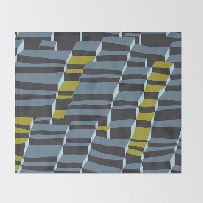 City life always up moonless night Throw Blanket Gallery Image 2